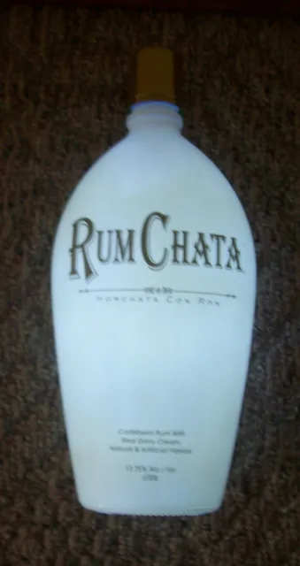 RUMCHATA Rum & Cream Liqueur Glow in Dark Light Bar Advertising Display Bottle
