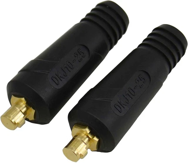 RIVERWELD TIG Welding Cable Panel Connector-Plug DKJ10-25 200Amp Dinse Quick Fit
