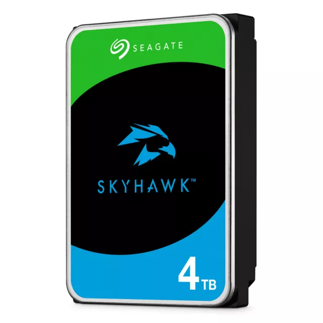 Seagate SkyHawk 4TB 3.5 Zoll SATA 6Gb/s 256MB Cache Interne CMR Surveillance Fes