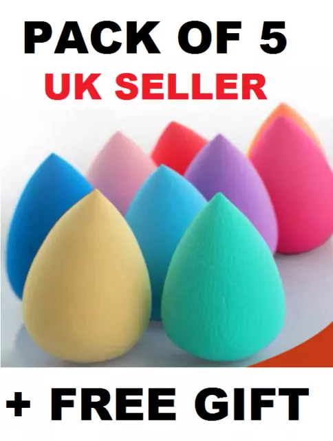 5 x Beauty Foundation Make up blending Makeup Sponge blend Buffer Puff