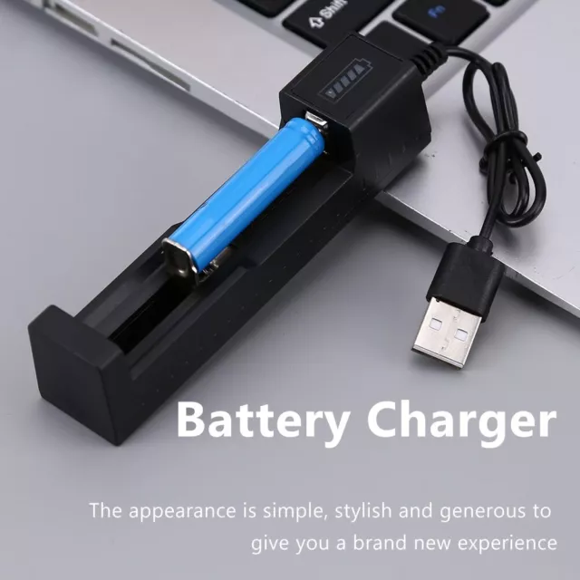 Chargeur intelligent 18650, 3 emplacements, batterie Li-ion 4.2V,  chargement indépendant USB, chargeur de batterie au Lithium 18650 18500  14500 16650 26650 - AliExpress