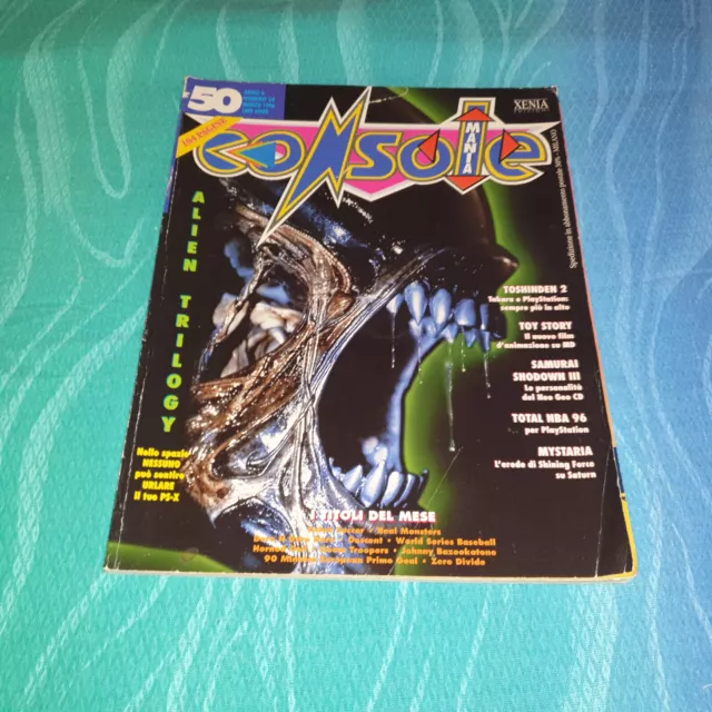 Consolemania 50 Marzo 1996 Rivista Italiana Console Mania Sega Nintendo Atari