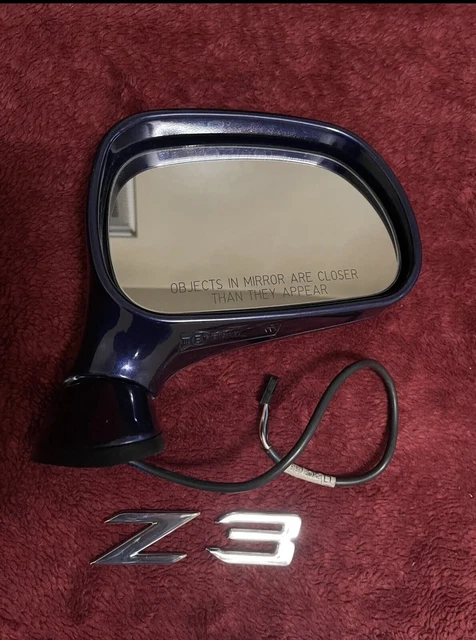 96 97 98 99 00 01 02 BMW e36 z3 POWER HEAT Side Mirror RH Passenger Blue OEM 🟠