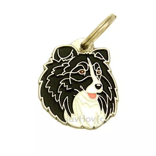 Dog name ID Tag,  Shetland Sheepdog, Sheltie, Personalized, Engraved, Handmade 3