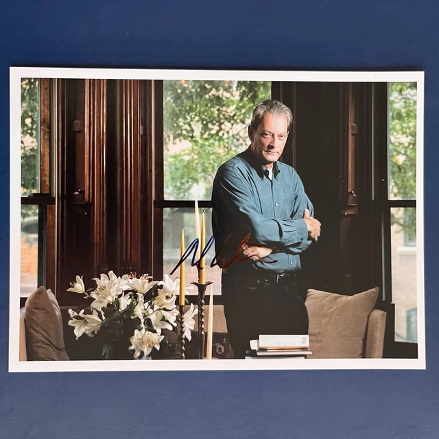 Paul Auster 13x18 cm Signiertes Foto. Autogramm / Autograph