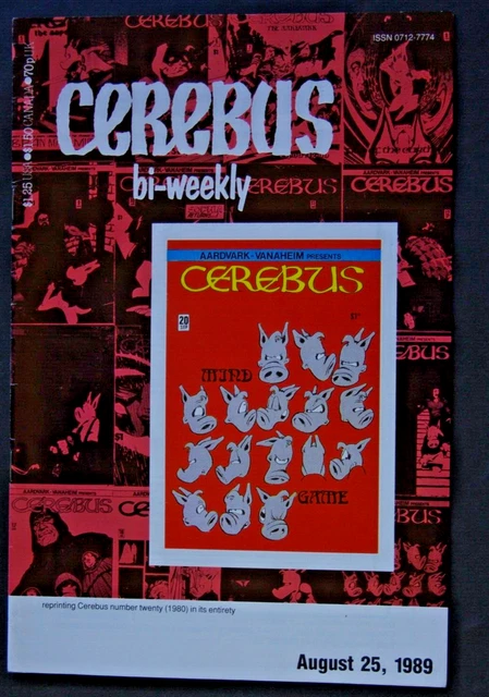 Cerebus Bi Weekly #20 Aug 1989 Dave Sim Aardvark  Published 25 Aug as reprint  N