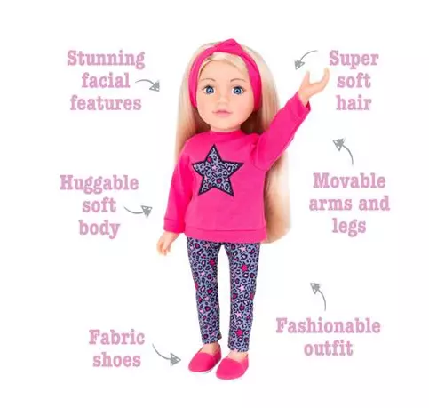 DesignaFriend Emmie Fashion Doll - 18inch/46cm