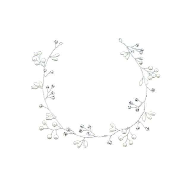 Gioielli Catena Per Testa Boho Fascia Perla Cristallo Nappa Catena - Foto 3