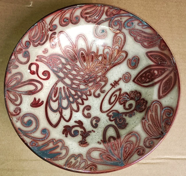 Assiette ancienne à décor de coq Dans le goût d'Edouard Cazaux