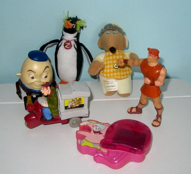 Six McDonald's Happy Meal Toys