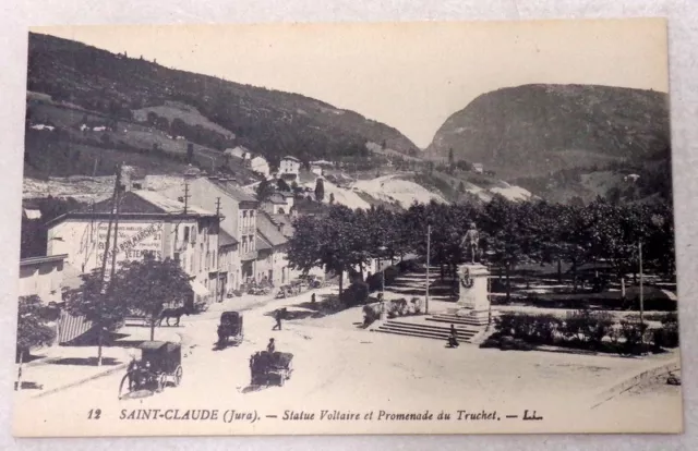 39 Saint Claude - Statue Voltaire et promenade du Truchet