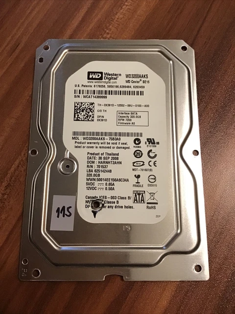 Western Digital Wd3200Aaks-75B3A0 Pcb