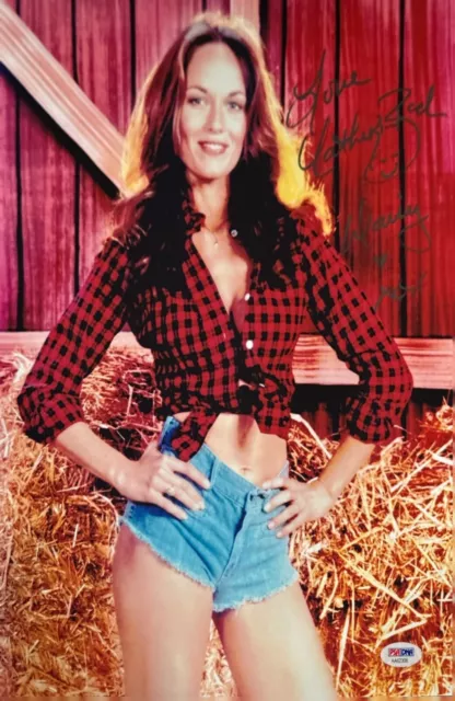 Catherine Bach Signed 11x14 Dukes Of Hazzard Photo 'Daisy' PSA AA62308