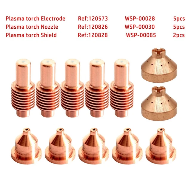 12X Plasma Torch Electrode Nozzles Tips 120573 120826 Shield 120828 For 600 Set✅