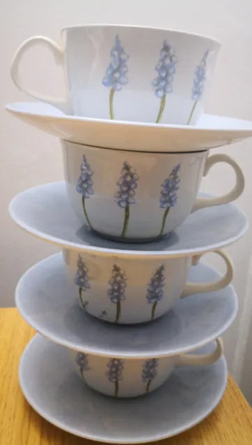 BHS Simplicity Tableware Cups And Saucers X 4