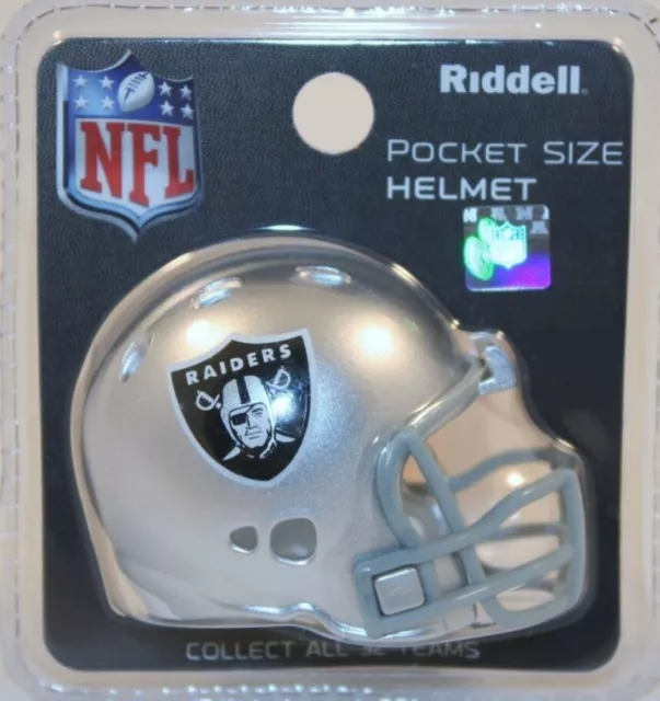 OAKLAND RAIDERS NFL RIDDELL REVOLUTION MINI POCKET PRO HELMET RARE Now Las Vegas
