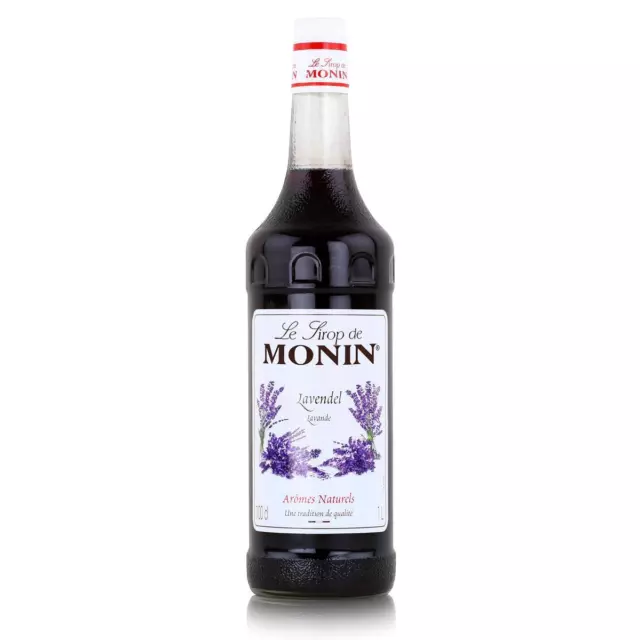 Monin Sirup Lavendel 1L - Cocktails Milchshakes Kaffeesirup (1er Pack)