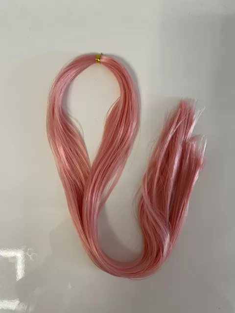 Saran Hair For Dolls Reroot 30 G Pink