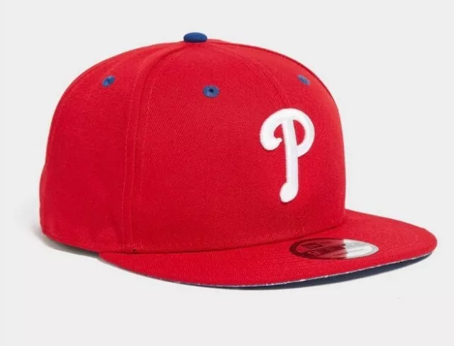 New Era MLB Philadelphia Phillies Red 9FIFTY Cap Hat One Size Adjustable Adults 2