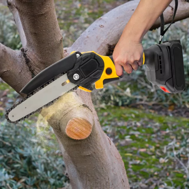 Mini Chain Saw Cordless 6 Inch Electric Small Chainsaw With 2Pcs