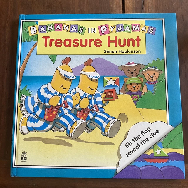 BANANAS IN PYJAMAS Treasure Hunt Simon Hopkinson Hardcover Lift The