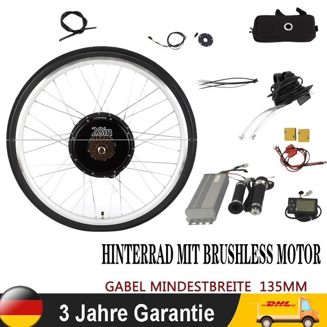 E Bike Umbausatz Mit Akku 28 Zoll 48V 1000W 28 Zoll Elektro-Fahrrad Ebike Hinterrad Umbausatz E-bike