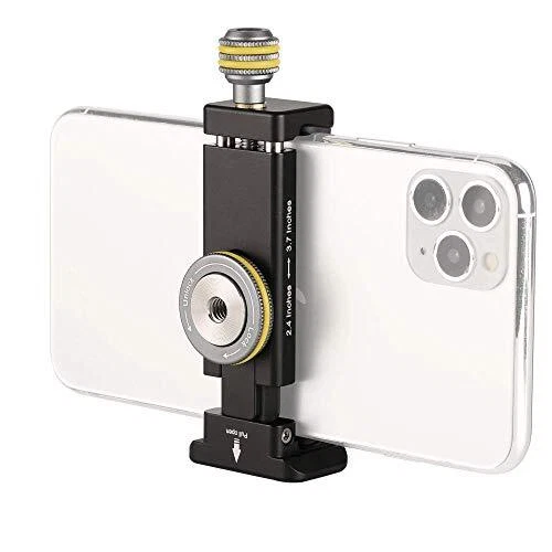 Metal Phone Clamp Tripod Mount Adapter - Smartphone Clip Mount Holder ...
