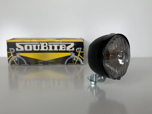 Phare Avant Vintage SOUBITEZ G621 Pour Moto - Années 70-80, Neuf Vieux Stock (NOS)