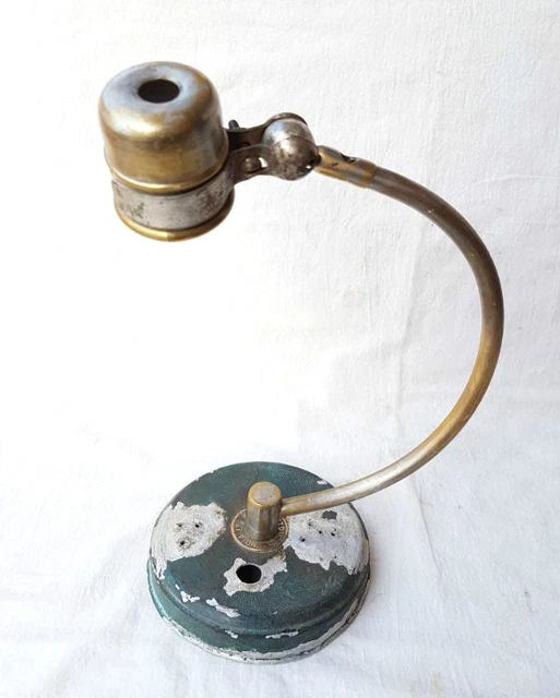 RARE VINTAGE ANCIEN Laiton Antique Artisanal Unique Table Lampe ,de
