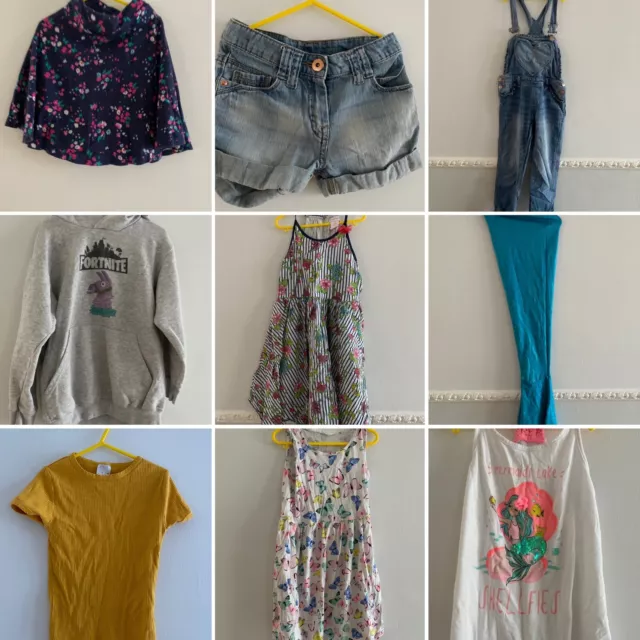 11 x Age 7-8 Girls Bundle NEXT ZARA H&M Mermaid tail Fortnite hoodie JOULES
