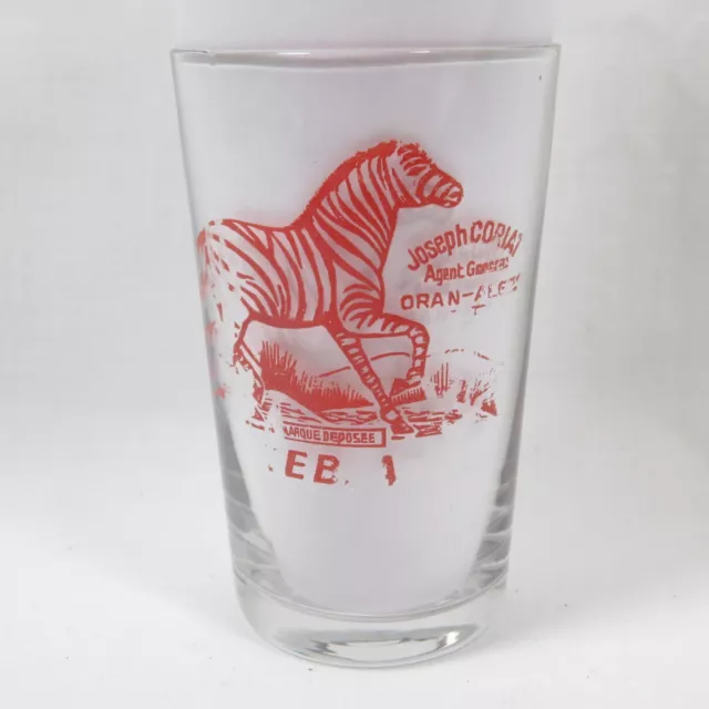 Antique Pre Prohibition Shot Glass Zebra Oran-Alger