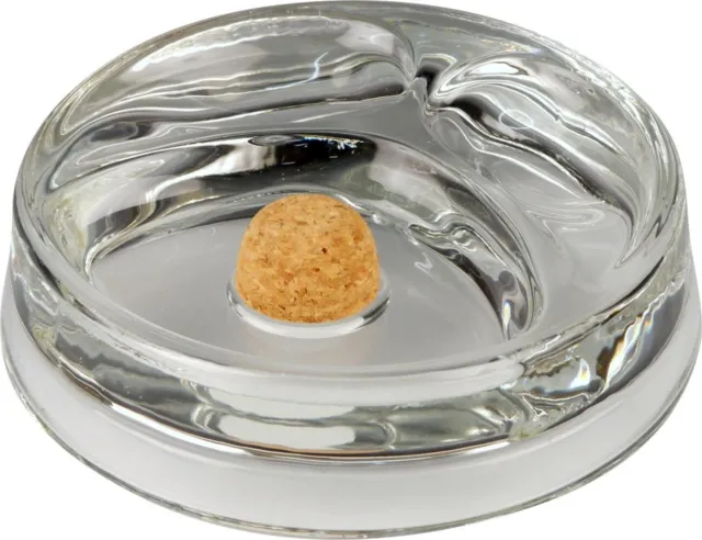 Aschenbecher Pfeife Pfeifenascher Pipe Glas 2 Ablagen mit Korken