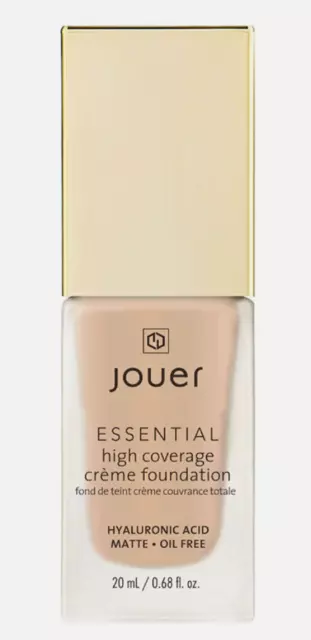NEW Jouer Essential High Coverage Crème Foundation Shade Cool Beige