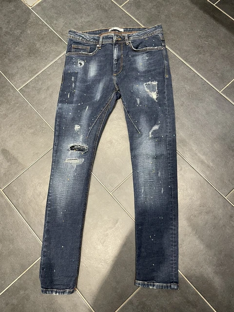 ZARA MENS JEANS Distressed Paint Splattered Hardly Worn Size EUR 40 15.00 PicClick UK