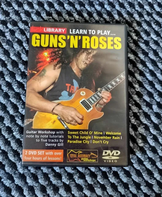 Lick Library: Guns'N'Roses ~ Learn to Play Guitar Workshop/Lessons~ 2  x DVD set