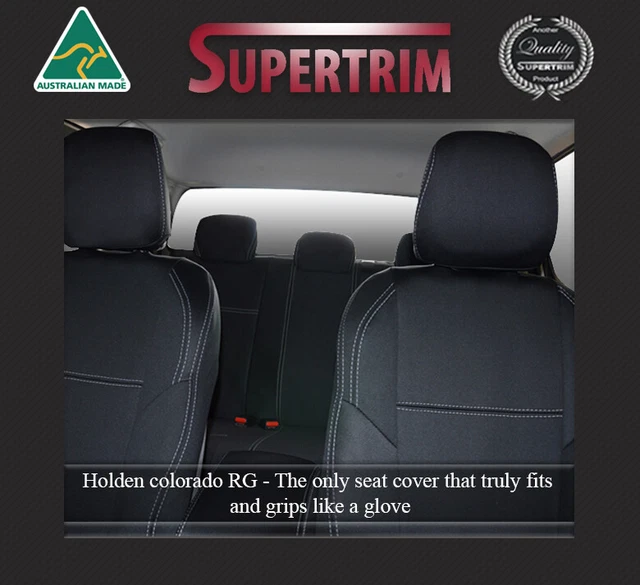 SEAT COVER HOLDEN Colorado Premium Neoprene FRONT Fullback Map pockets