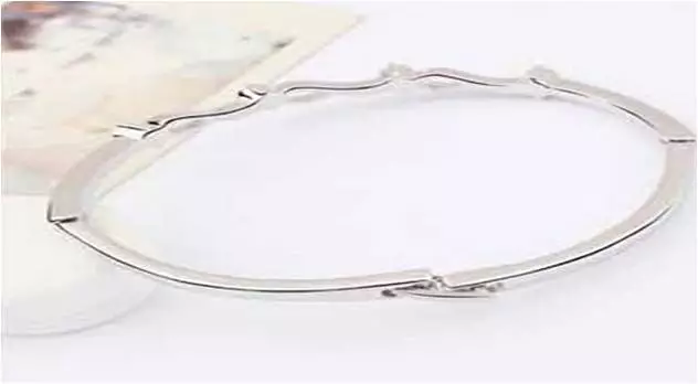 18K WHITE Gold GF children Bangle bracelet w/ Austrian  elements free gift B  AU 2