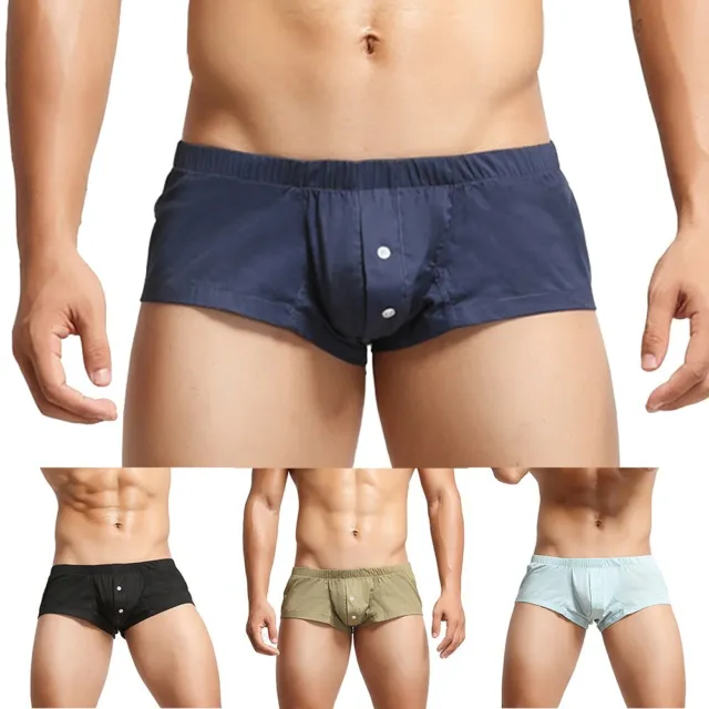 Short boxer sexy pour hommes sous-vêtements slips malles basse hauteur design b
