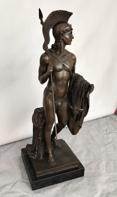Très beau et grand bronze signé B thorvaldsen Jason et la toison d'or