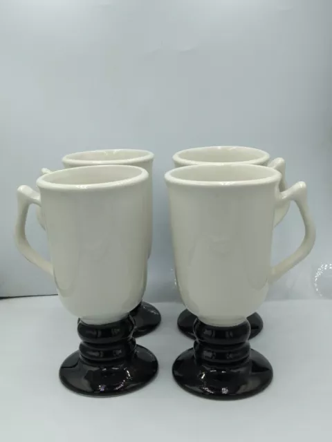 Vintage 4 HALL Irish Pedestal  Coffee Mugs 1273