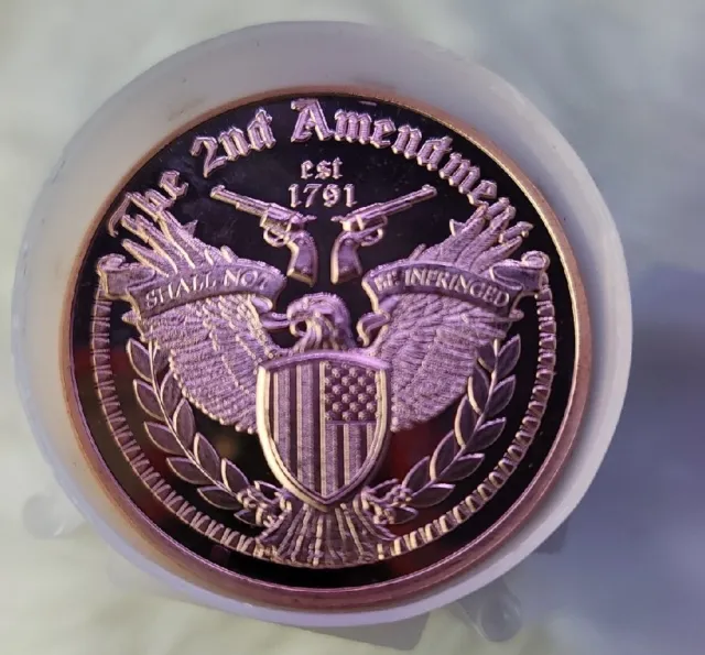 1 oz Copper Round - 2nd Amendment Eagle - Beautiful Coin! 🤩