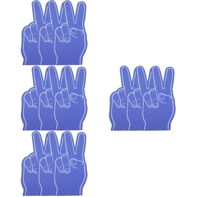 12 Pcs Foam Fingers Eva Child Pom Poms Cheer Cheerleading Sports Fan