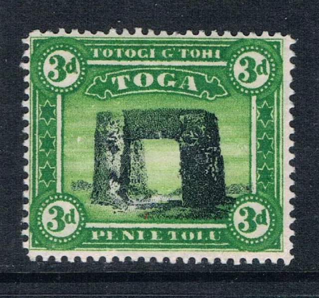 Tonga 1897 3d Prehistoric Trilith Wmk-Sideways & Upwards SC 43v [SG 44v] Mint R3