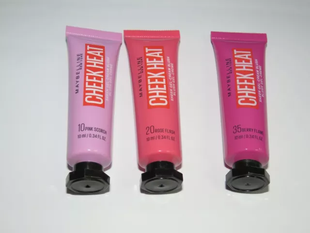 Maybelline Cheek Heat Blush - Sheer Gel Cream Blush - Oil Free NEW