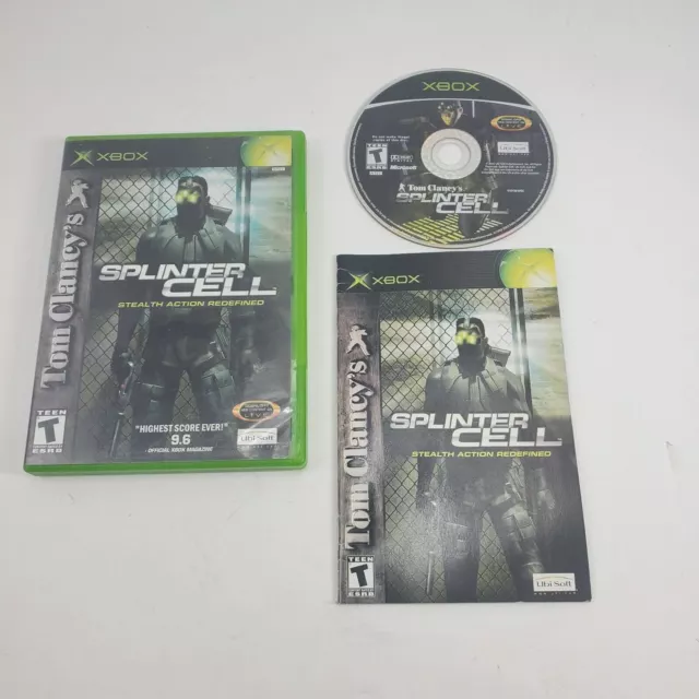 Splinter Cell Stealth Action Redefined Tom Clancys Xbox Complete & Tested EUC VG