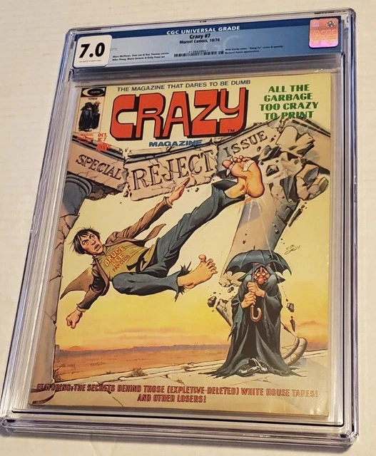 Crazy #7 Cgc 7.0 Ow/Wh Pages Marvel Comics Magazine 1974