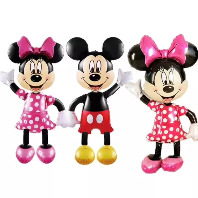 Giant Mickey Minnie Mouse Foil Balloons Birthday Party 110Cm Decor Uk