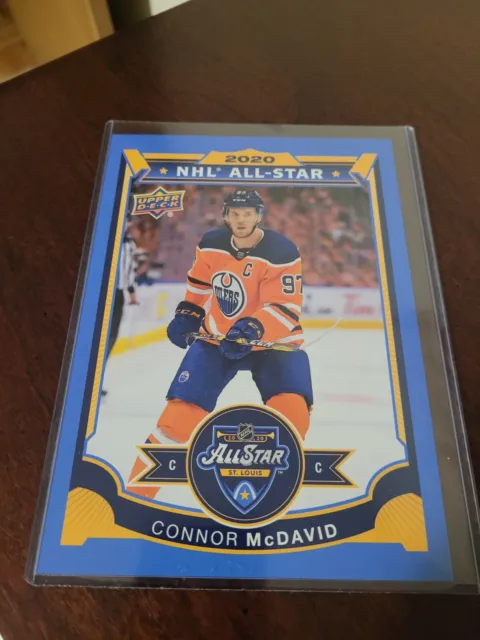 Connor McDavid  2020 NHL All Star Game St. Louis Upper Deck Jumbo 5x7 Card Rare