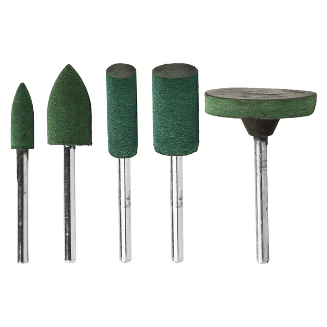5x/set testa abrasiva in gomma girevole lucidante accessori rotanti durevoli