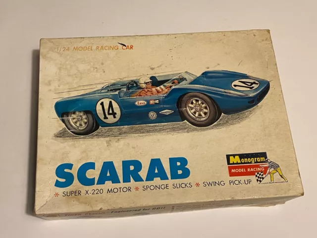 Vintage 1965 Monogram SCARAB 1/24  Slot Car Body Parts Lot See Pics